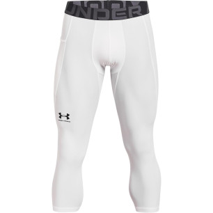 Legging de compression 3/4 Under Armour Heatgeat Blanc pour homme