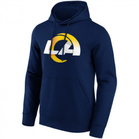 Sudadera con capucha NFL Los Angeles Rams Fanatics Prima Logo azul marino
