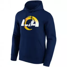 Sudadera con capucha NFL Los Angeles Rams Fanatics Prima Logo azul marino