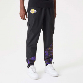 Pantalon NBA Los Angeles Lakers New Era Panel Track Noir pour Homme
