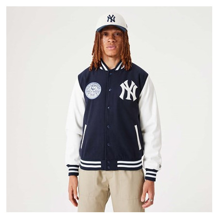 New Era Heritage Varsity Jacket MLB New York Yankees Navy
