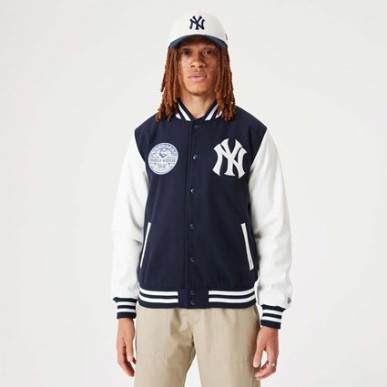 New Era Heritage Varsity Jacket MLB New York Yankees Navy