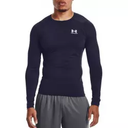 Maillot de compression à manches longues Under Armour Heatgear Bleu marine pour homme