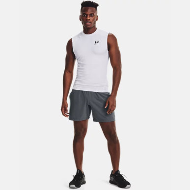 Maillot de compression sans manche Under Armour Blanc pour homme