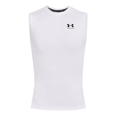 Maillot de compression sans manche Under Armour Blanc pour homme