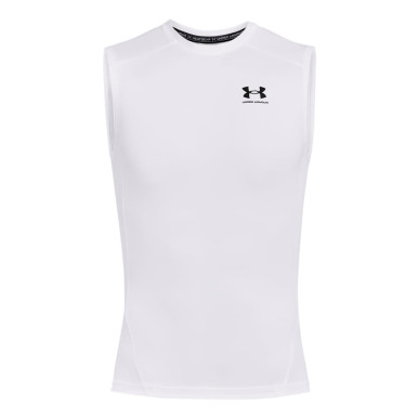 Maillot de compression sans manche Under Armour Blanc pour homme