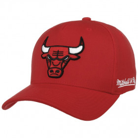 Casquette NBA Chicago Bulls Mitchell & ness Dropback Solid Snapback Rouge