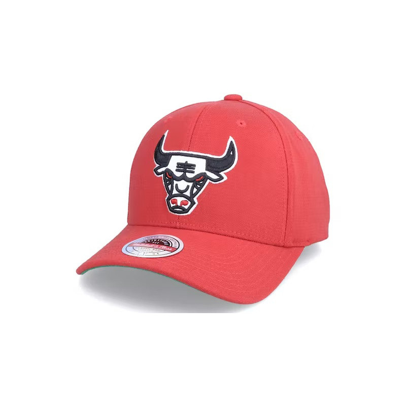Mitchell & ness Team Ground Stretch Snapback hat NBA Chicago Bulls Red