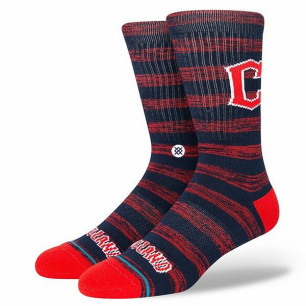 Stance Twist Crew MLB Sock Cleveland Indians Navy