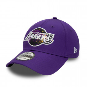 Casquette NBA Los Angeles Lakers New Era Print Infill 9Forty Violet