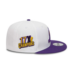 Casquette NBA Los Angeles Lakers New Era White Crown Patches 9Fifty Blanc