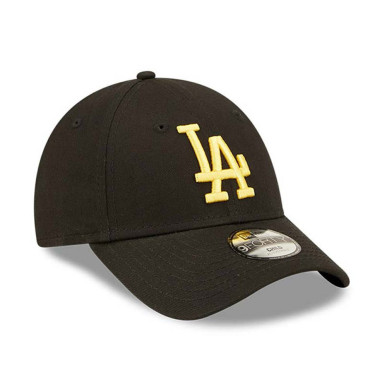Kid's New Era League Essential 9Forty hat MLB Los Angeles Dodgers black Gold