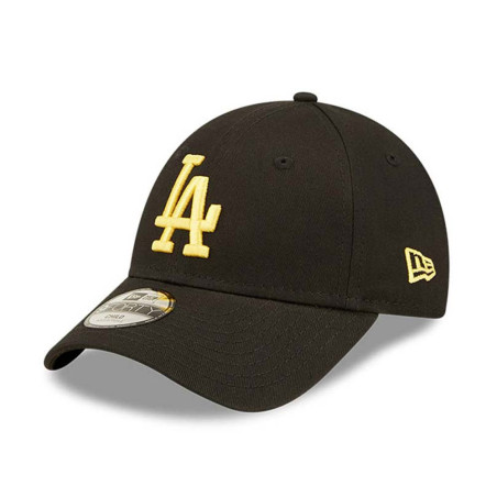 Kid's New Era League Essential 9Forty hat MLB Los Angeles Dodgers black Gold