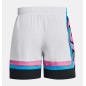 Short de bain Under Armour Baseline Blanc pour homme