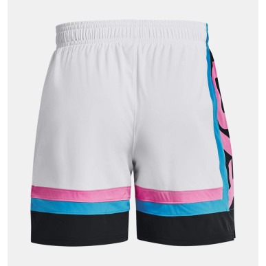 Short de bain Under Armour Baseline Blanc pour homme