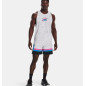 Short de bain Under Armour Baseline Blanc pour homme