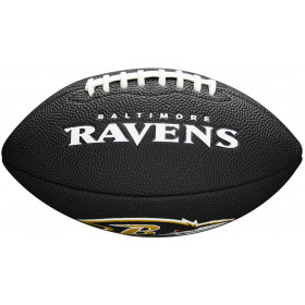 Mini Ballon de Football Américain NFL Baltimore Ravens Wilson Soft touch logo Noir