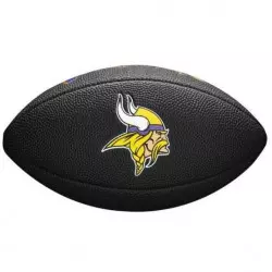 Mini Ballon de Football Américain NFL Minnesota Vikings Wilson Soft touch logo Noir