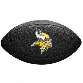 Mini Ballon de Football Américain NFL Minnesota Vikings Wilson Soft touch  logo Noir