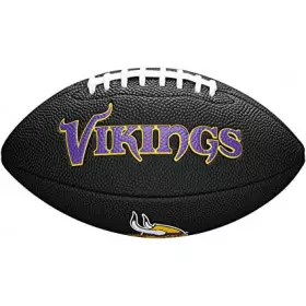 Mini balon de futbol americano NFL Minnesota Vikings Wilson NFL Soft touch team negro