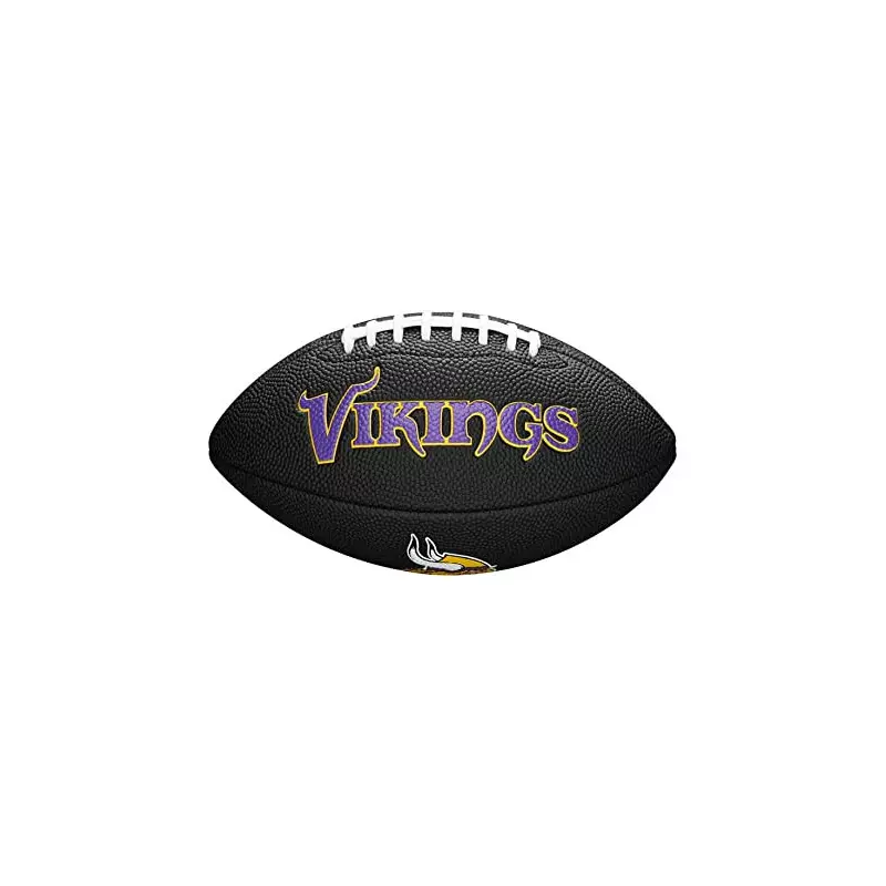Mini balon de futbol americano NFL Minnesota Vikings Wilson NFL Soft touch team negro