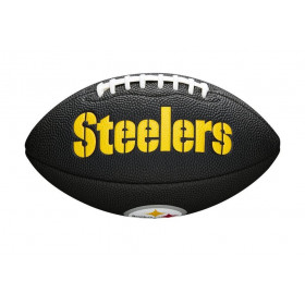 Mini balon de futbol americano NFL Pittsburgh Steelers Wilson NFL Soft touch team negro