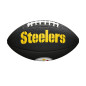 Mini Ballon de Football Américain NFL Pittsburgh Steelers Wilson Soft touch logo Noir