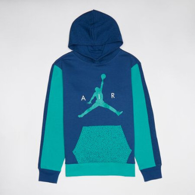 Sudadera Jordan Air Speckle Fleece azul para nino