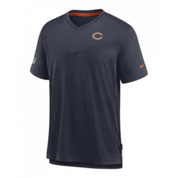 T-shirt NFL Chicago Bears Nike top Coach UV Bleu marine pour homme