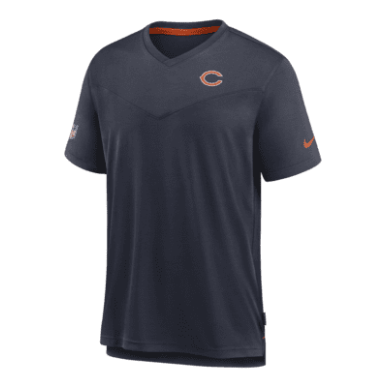 Men's Nike top Coach UV T-shirt NFL Chicago Bears Navy