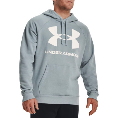 Men's Under armour Rival Fleece Big Logo Hoodie Blue