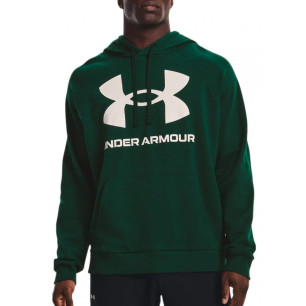 Men's Under armour Rival Fleece Big Logo Hoodie Green
