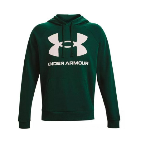 Men's Under armour Rival Fleece Big Logo Hoodie Green