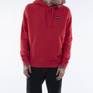 Men's Under armour Rival Fleece PO Hoodie Red