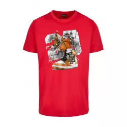 T-Shirt True Vintage Ballin Mister Tee Rojo
