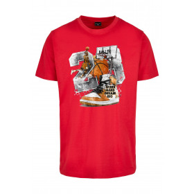 T-Shirt True Vintage Ballin Mister Tee Rojo