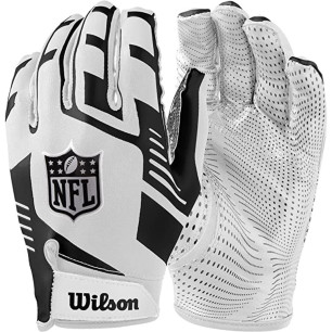 Wilson NFL Stretch Fit football glove White