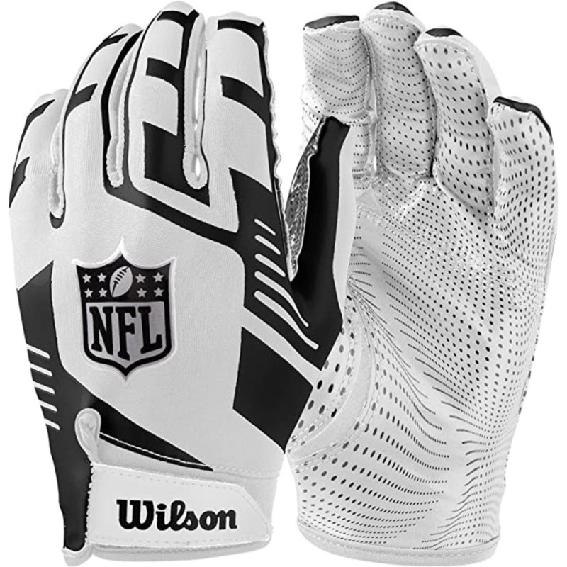 Wilson NFL Stretch Fit football glove White