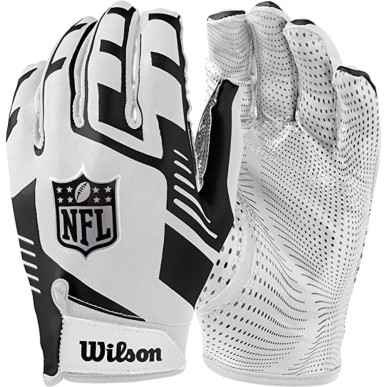 Wilson NFL Stretch Fit football glove White