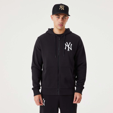 Sudadera Zip MLB New York Yankees New Era Essential Negro