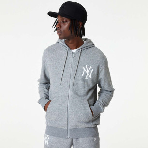 Men's New Era Essential Hoodie Full zip MLB New York Yankees Grey