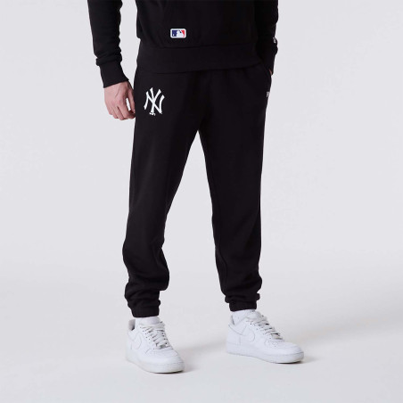 Pantalone MLB New York Yankees New Era Team Logo Jogger negro para hombre