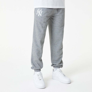 Pantalone MLB New York Yankees New Era Team Logo Jogger Gris para hombre