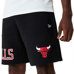 Short NBA Chicago Bulls New Era Team Logo negro para hombre