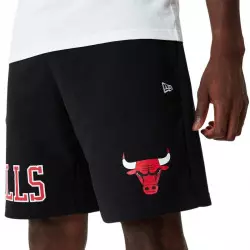 Short NBA Chicago Bulls New Era Team Logo Noir pour homme