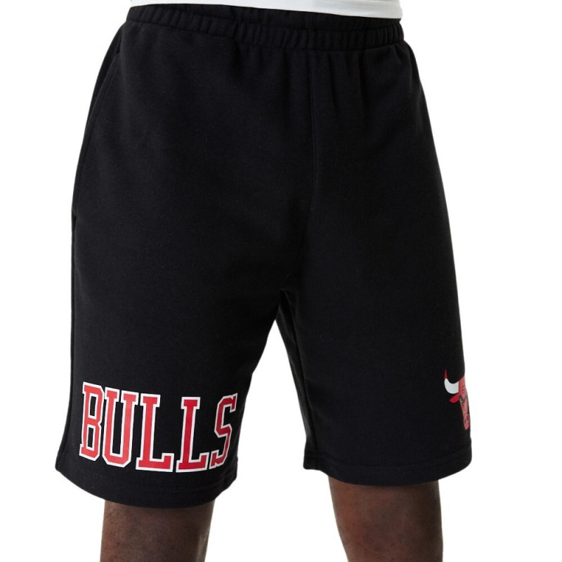 Short NBA Chicago Bulls New Era Team Logo negro para hombre