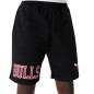 Short NBA Chicago Bulls New Era Team Logo Noir pour homme
