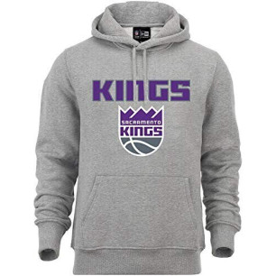 Sudadera NBA Sacramento Kings New Era team logo gris