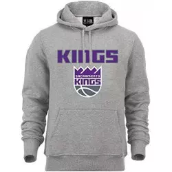 Sudadera NBA Sacramento Kings New Era team logo gris