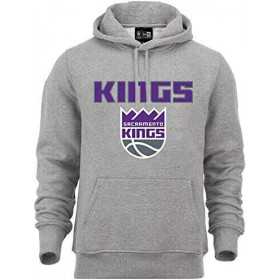 Sweat à Capuche NBA Sacramento Kings New Era Team logo Gris
